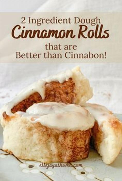 Indulge in the warm, comforting aroma of freshly baked cinnamon rolls with this incredibly simple recipe that requires just two ingredients. Perfect for a cozy morning treat or an afternoon snack, these rolls deliver all the gooey, cinnamon-sugar goodness you crave without the fuss. Whether you're a seasoned baker or a kitchen newbie, you'll love how effortlessly these rolls come together, rivaling even the famous Cinnabon. Treat yourself to a homemade delight that’s sure to impress family and friends alike. Food Cinnamon Rolls, Two Ingredient Dough, 2 Ingredient Desserts, 2 Ingredient Dough, Healthy Cinnamon Rolls, Cinnabon Cinnamon Rolls, 2 Ingredient Recipes, Cinnamon Roll Dough, Weight Watchers Recipes Desserts