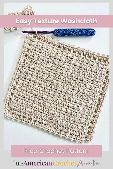 Crochet Washcloth Free Pattern, Crochet Washcloth Free, Knitted Washcloth Patterns, Dishcloth Patterns Free, Crochet Washcloth Pattern, American Crochet, Knitted Washcloths, Dishcloth Crochet Pattern, Washcloth Pattern