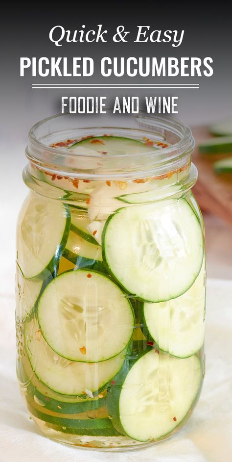 Korean Pickled Cucumber, How To Pickle Cucumbers, Pickle Cucumbers, Pickled Pepper Recipe, Quick Pickled Vegetables, Pickled Vegetables Recipe, Pickled Cucumbers, Quick Pickled Cucumbers, Quick Pickled