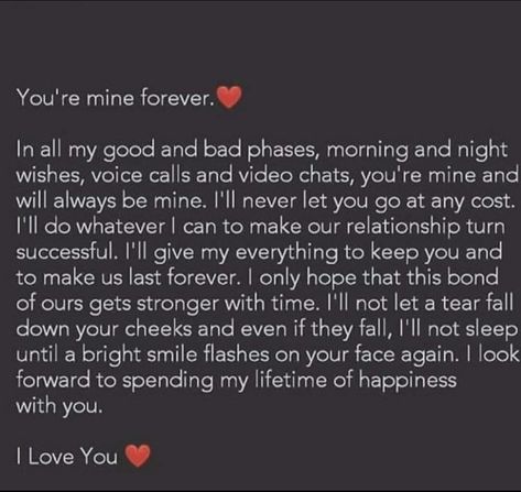 ♥️Your mine and I'll do whatever it takes♥️ | Real relationship quotes, Love birthday quotes, Friend birthday quotes Mine Quotes Relationships, Whatever It Takes, Mine Love Quotes, Love Text To Boyfriend, Relationship Paragraphs, Real Relationship Quotes, Your Mine, Long Love Quotes, Mine Love