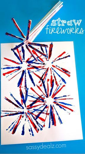 Fireworks Craft for Kids Using Straws - Creative 4th of July craft #MemorialDay | CraftyMorning.com #4thofjulycrafts #julyfourthcrafts #funcrafts #kidcrafts #strawcrafts #creativecrafts #diycrafts #americancrafts #craftymorning Fireworks Craft For Kids, 4th Of July Crafts, Fourth Of July Crafts For Kids, Fireworks Craft, Hiking Pictures, Backpacking Hiking, Patriotic Crafts, Daycare Crafts, Fun Family Activities