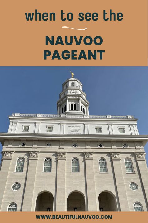 The Nauvoo Pageant, a spectacular outdoor theatrical production, takes place every July and August in Nauvoo, Illinois. The dates for 2024 are July 9 - August 3. Come and experience the captivating storytelling, music, and historical reenactments that make the Nauvoo Pageant a must-see cultural attraction. Whether you are a history enthusiast or simply seeking a memorable evening of entertainment, attending the Nauvoo Pageant promises an enriching and visually stunning experience #EnjoyIllinois Nauvoo Illinois, Illinois Travel, Historical Reenactment, Illinois, Storytelling, Dates, How To Memorize Things, Entertainment, History