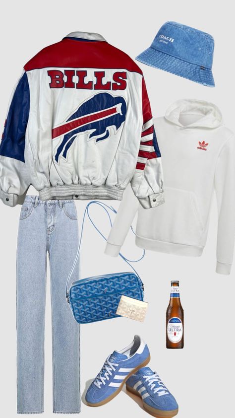 Game day fit? #bills #buffalo #outfitinspo Cute Buffalo Bills Outfits, Bills Game Day Outfit, Bills Outfit Buffalo, Buffalo Bills Game Outfit Woman, Buffalo Bills Game Day Outfit, Buffalo Bills Outfit Woman, Buffalo Bills Aesthetic, Buffalo Bills Outfit, Buffalo Bills Game