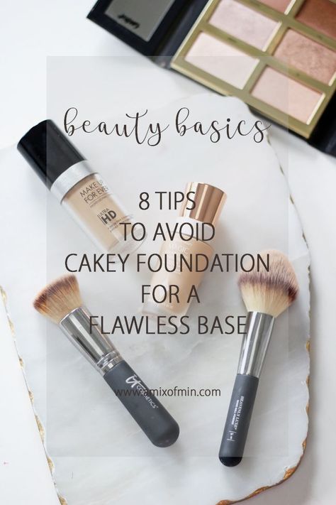 8 ways to reduce cakey foundation #BeautyBasics #MakeUpForever #ITCosmetics Foundation Hacks, Sparkle Lips, Makeup Skills, Foundation For Dry Skin, Flawless Base, Foundation Tips, Overnight Beauty, Natural Foundation, Foundation Application