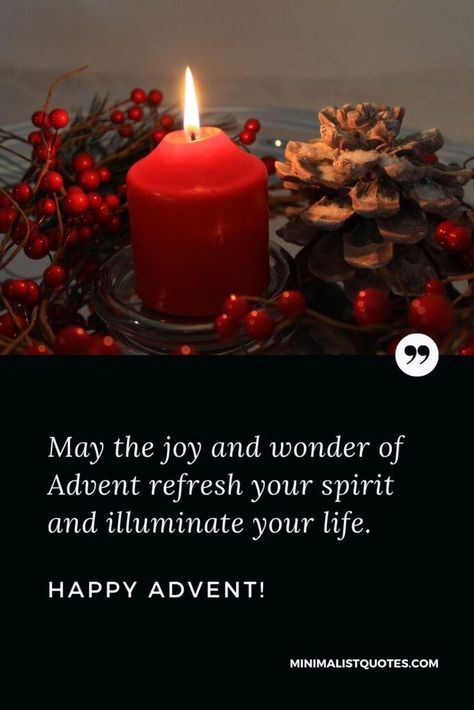 Advent Quotes, Wishes & Messages | Minimalist Quotes Happy Advent Wishes, Advent Quotes, Happy Advent, Pray For Peace, Minimalist Quotes, Peaceful Life, Wishes Messages, S Quote, Happy Heart