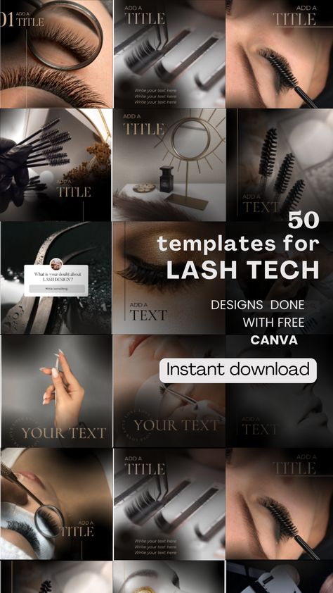 Lash Artist Instagram Templates| Lash Tech Artist Post | Lash Extension Templates Lash Extension Aesthetic Instagram, Eyelash Extensions Instagram Post, Lashes Instagram Post, Lash Tech Aesthetic Instagram, Lash Extensions Instagram Post, Lashtech Aesthetic, Eyelash Content, Lash Post Ideas, Lashes Instagram Feed