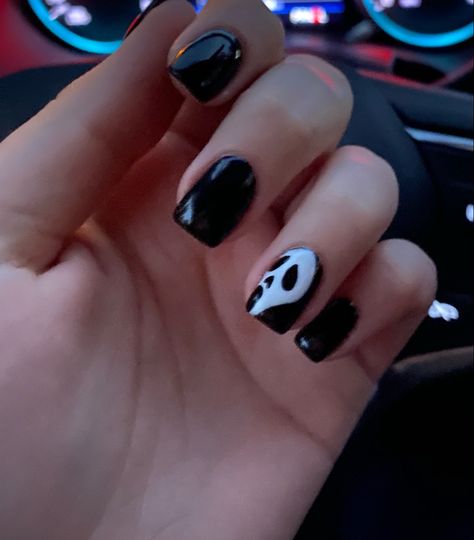 Spooky Halloween Nails, Horror Nails, Holloween Nails, Halloween Acrylic Nails, Punk Nails, Gothic Nails, Goth Nails, Edgy Nails, Grunge Nails