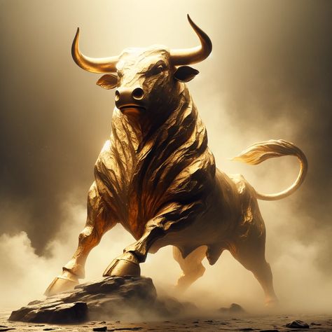 Bull Aesthetic, Angry Bull Wallpaper, Bull Images Hd, Angry Bull, Bull Statue, Bull Oil Painting, Taurus Bull Tattoos, Bull Statue Sculpture, All Black Tattoos