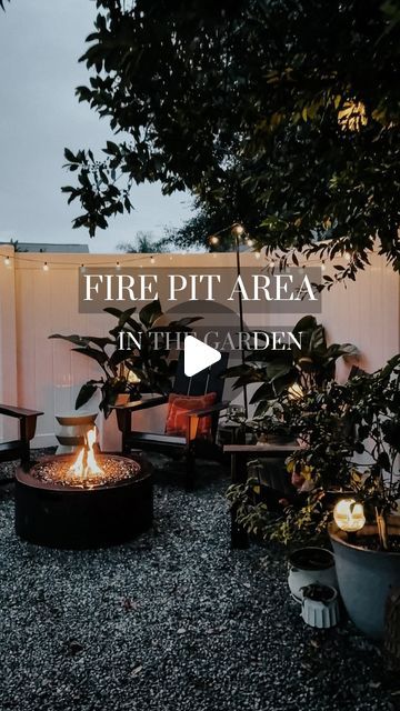 Cozy Fire Pit Area, Cozy Fire Pit, Diy Home Garden, Garden Globes, Fire Pit Area, Solar String Lights, Jar Lights, Whimsical Garden, The Fam