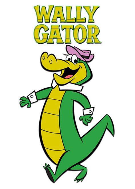 1962, Wally Gator,  is an American animated television series produced by Hanna-Barbera Productions that originally aired as one of the segments from the 1962-1963 block The Hanna-Barbera New Cartoon Series. (L26299) Gator Cartoon, Wally Gator, 70s Cartoons, Old Cartoon Characters, Tex Avery, Funny Cartoon Characters, Cartoon Character Tattoos, Hanna Barbera Cartoons, Old School Cartoons