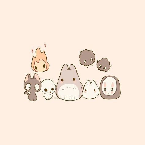 Cutee! Cute Ghibli, Totoro Drawing, Studio Ghibli Tattoo, Studio Ghibli Fanart, Personajes Studio Ghibli, Ghibli Tattoo, Studio Ghibli Background, Studio Ghibli Characters, Images Kawaii