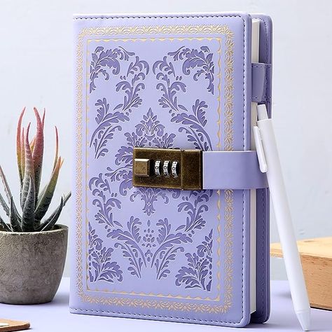 ✍LOCKABLE PASSWORD: The initial password of this journal with lock is 0-0-0, and you can set your own password according to the instruction with the journal. Adding a trace of fashion sense 0-9 Three-digit combination, hundreds of password combinations. ✍ZIPPER INNER POCKET AND REFILLABLE PAGES: The refillable personal journal with lock’s detachable inner page design with a zippered pocket where you can carry photos, stickers or bank cards, not easily discovered by others. Refillable paper and l Inner Page Design, Secret Journal, Lock Diary, Diary Vintage, Journal With Lock, Diary With Lock, Leather Diary, Personal Journal, Diary Notebook