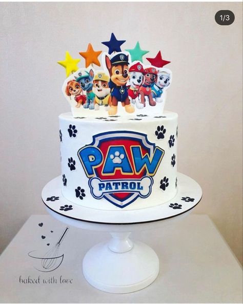 Chase Birthday Cake Paw Patrol, Paw Patrol Cake Design, Paw Patrol Chase Cake, Paw Patrol Birthday Cake Boys, Pastel Paw Patrol, Paw Patrol Birthday Party Cake, Paw Patrol Birthday Decorations, Paw Patrol Party Decorations, Paw Patrol Birthday Theme