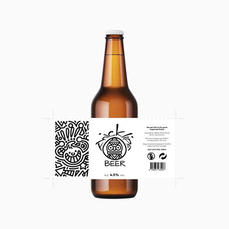 Beer Etiquette Design, Craft Beer Label Design Illustrations, Craft Beer Illustration, Beer Etiquette, Beer Branding Design, Beer Logo Design, Beer Bottle Art, Beer Graphic Design, Beer Bottle Design