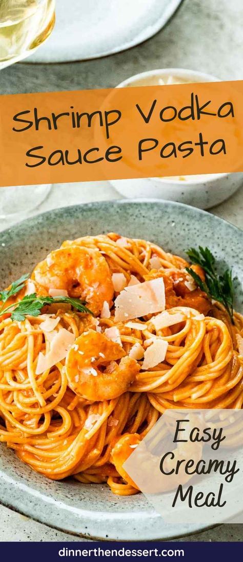 Make Shrimp Vodka Sauce Pasta at home with our easy recipe. Enjoy the perfect blend of shrimp, creamy sauce, and parmesan. Try it today! Shrimp In Vodka Sauce Pasta, Shrimp Ala Vodka, Vodka Sauce Shrimp Pasta, Shrimp And Vodka Sauce Pasta, Shrimp Pasta Recipes Vodka Sauce, Vodka Sauce With Shrimp, Vodka Pasta With Shrimp, Shrimp With Vodka Sauce, Shrimp Vodka Sauce Pasta