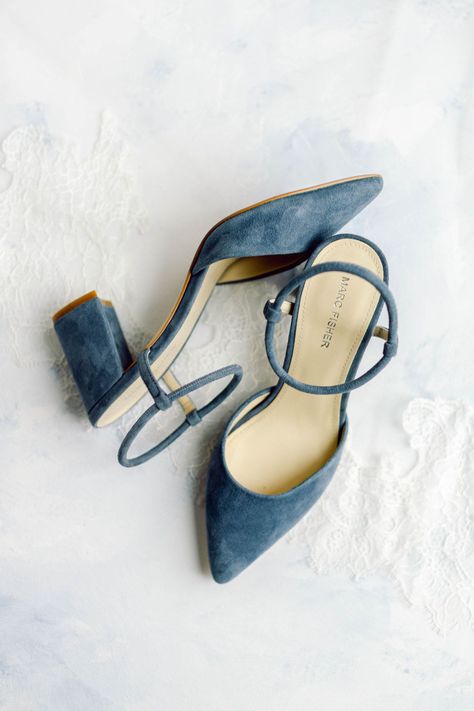 Blue Heels With Wedding Dress, Cream Wedding Shoes, Blue Velvet Wedding Shoes, Bride Shoes Blue, Dusty Blue Wedding Shoes For Bride, Blue Shoes With Wedding Dress, Wedding Blue Shoes, Blue Shoes For Wedding, Something Blue Wedding Shoes