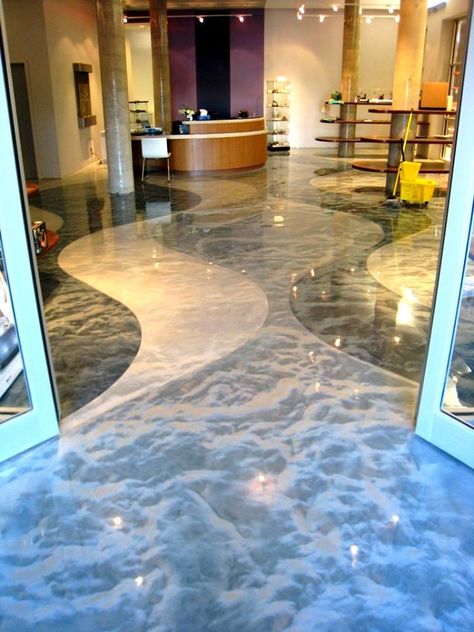 Epoxy 3d, Epoxy Floor Designs, Decorative Concrete Floors, Epoxy Floor 3d, Garage Boden, 3d Flooring, Concrete Epoxy, Metallic Epoxy Floor, Garage Floor Epoxy