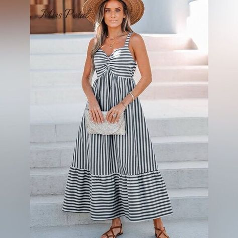 Striped shirt dress