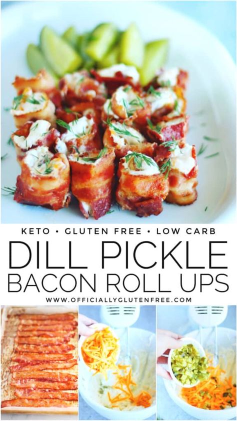 Keto Dill Dip, Bacon And Cream Cheese Bites, Pickle Appetizers Easy, Keto Friendly Snacks For Party, Dill Pickle Bacon Roll Ups, Dill Pickle Appetizer Recipes, Pickle Combinations, Dill Appetizer Recipes, Crocs With A Dress