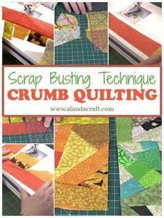 Crumb Quilting, Crumb Quilts, Scrap Quilting, Crumb Quilt, Scraps Of Fabric, Make A Quilt, Scrap Fabric Projects, String Quilts, Sewing And Quilting