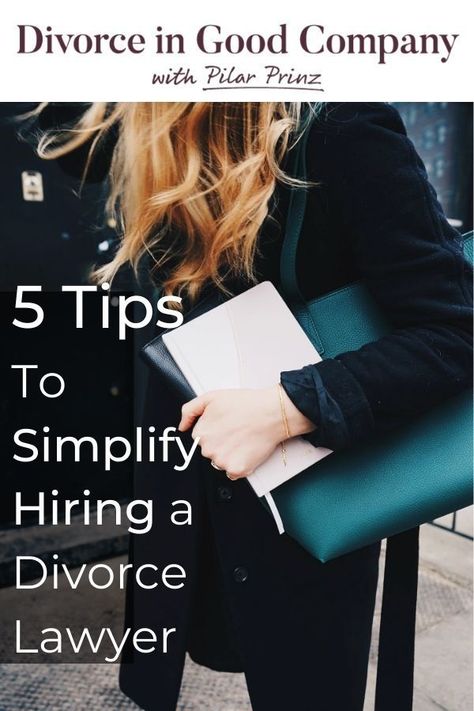 5 Tips for Hiring a divorce attorney. Advice on how to find a divorce lawyer - from finding your divorce lawyer, to consultation to how to choose the right divorce lawyer. Very helpful advice for finding the right divorce attorney to help you get the best possible divorce settlement. There are questions you need to ask a divorce lawyer and yourself before you hire a divorce attorney. This tip post will help simplify hiring a divorce lawyer. #divorce #divorceadvice #divorcetips Divorce Advice Woman, Lawyers Day, Divorce Tips, Divorce Counseling, Legal Separation, Lawyer Jokes, Divorce Law, Divorce Settlement, Divorce Recovery