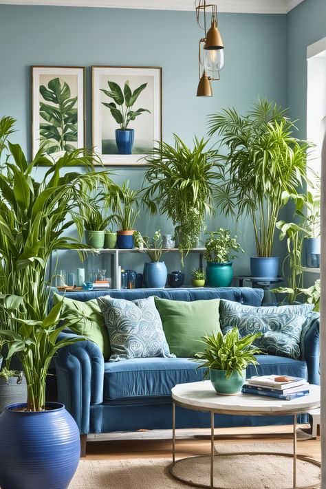 space. Light Blue And Dark Green Living Room, Big Living Room Color Ideas, Light Blue Green Living Room, Blue And Green Living Room Color Scheme Inspiration, Dark Floor Light Furniture, Rust Couch, Blue Green Living Room, Green And Blue Living Room, Blue Living Room Color