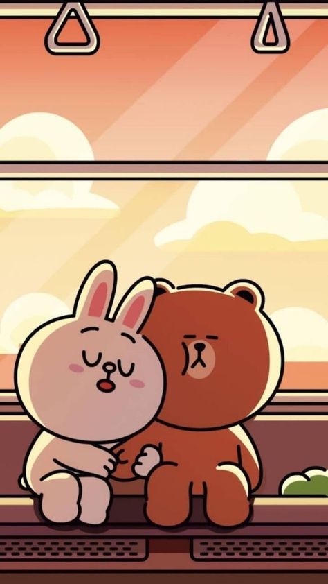 My fav show so  cute plz watch comment if you want to watch eeeeeee Cony Wallpaper, Line Brown Bear, Brown And Cony, Bear And Bunny, Cony Brown, Teddy Bear Wallpaper, Cute Bear Drawings, Lines Wallpaper, Friends Wallpaper