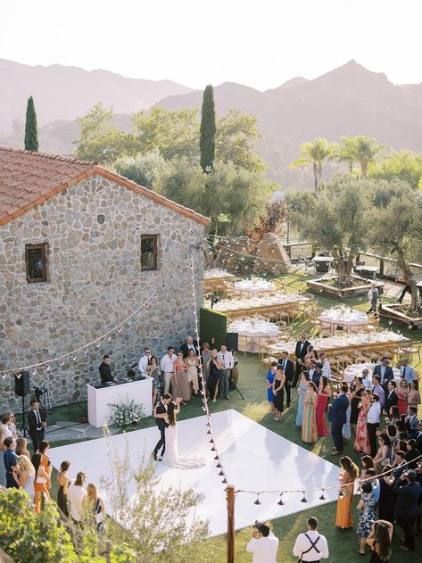 Cielo Farms, Outdoor Dance Floors, Tuscan Inspired Wedding, Lake House Wedding, Blue Notes, Bear Wedding, Dance Floor Wedding, Malibu Wedding, Tuscan Inspired