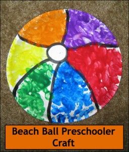 Beach Ball Craft- I am going to cut separate color segments to be glued on by our toddlers. Beach Ball Crafts, Beach Crafts For Kids, Aktiviti Tadika, Summer Preschool Crafts, Preschool Craft, Preschool Projects, Summer Preschool, Beach Books, Daycare Crafts