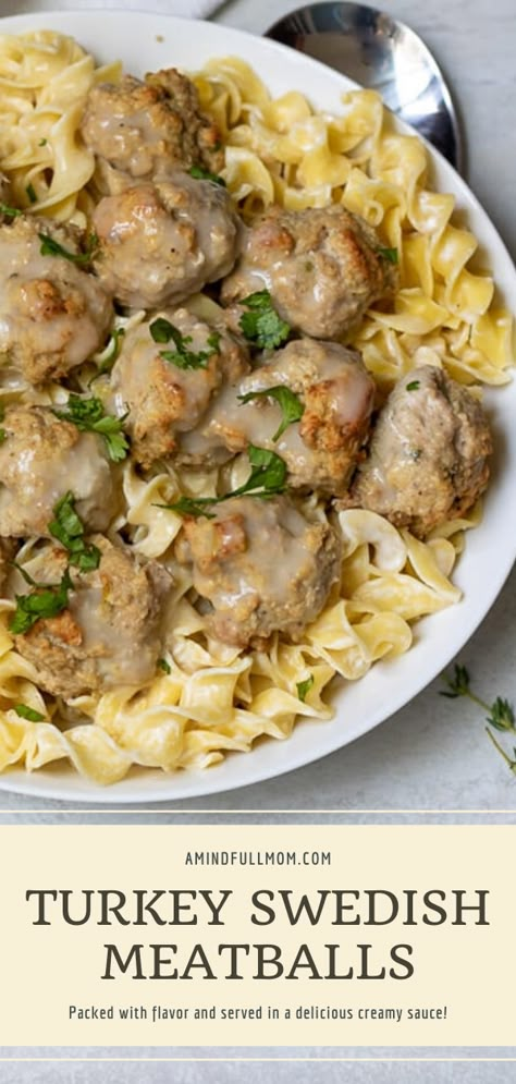 Swedish Meatballs Sauce, Meatballs Ground Turkey, Turkey Swedish Meatballs, Meatballs Swedish, Turkey Recipes For Dinner, Ground Turkey Recipes For Dinner, Meatballs Sauce, Homemade Meatballs Easy, Homemade Meatballs Recipe