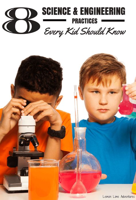 8 Science and Engineering practices Every Kid Should Know Scientific Process, Science Concepts, Basic Science, Stem Lesson, Engineering Challenge, Science Engineering, Science Skills, Solving Problems, Science Activities For Kids