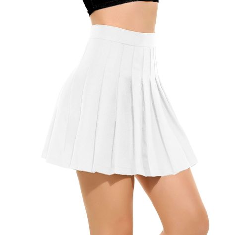 White pleated skirt outfit