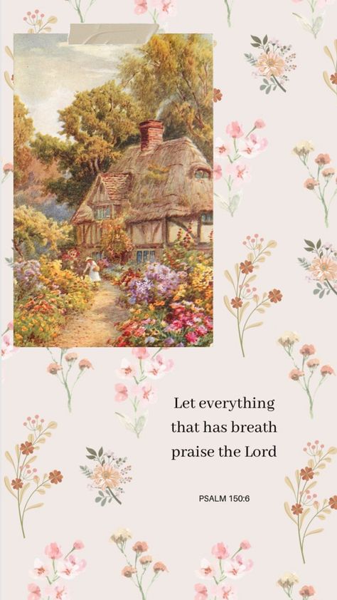 #homemaker #wallpaper #homemakerwallpaper #christianwallpaper #flowers #flowerwallpaper #aesthetic #cottagecore #cottagecorewallpaper Pink Cottagecore Aesthetic, Cottage Core Wallpaper, Pink Cottagecore, Psalm 150, Aesthetic Cottagecore, Gray Aesthetic, Jesus Is Life, Cottagecore Aesthetic, Bible Encouragement