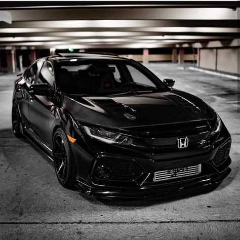 Modded Civic, 2020 Honda Civic Sport, Honda Civic Hatchback Sport, Black Honda Accord, Car Accessories Exterior, Black Honda Civic, Civic G10, Honda Sports Car, Blacked Out Cars