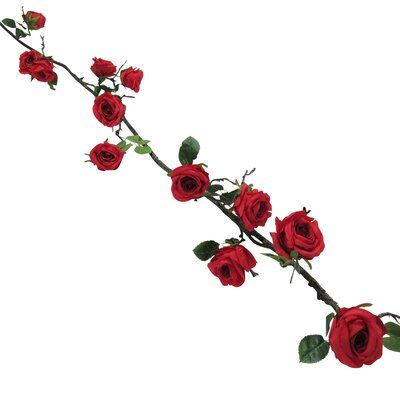 Primrue This deluxe, gorgeous vine branch with flowers scattered along will turn any space into a secret garden. Within its realistically textured branch is sturdy metal wiring for bending and shaping. Wrap around columns and arches, hang from ceilings, or arrange with other plants and floral displays. This strong and authentic vine is a perfect accent for home or events! Flower Chain Tattoo, Rose Flower Garland, Rose Vine Tattoos, Branch With Flowers, Vine Garland, Chain Tattoo, Arch Ideas, Anklet Tattoos, A Secret Garden