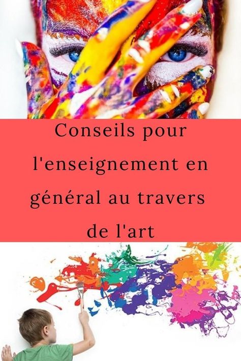 Conseils pour l'enseignement en général au travers de l'art  Il est toujours possible de faire vivre un projet d'étude dans l'enseignement au travers de l'art. Ces quelques étapes nous aideront à exploiter le pouvoir de l'art.  #important, #enseigneratraverslart, #bonneeducation, #etreparents Art Plastique, Oeuvre D'art, Art