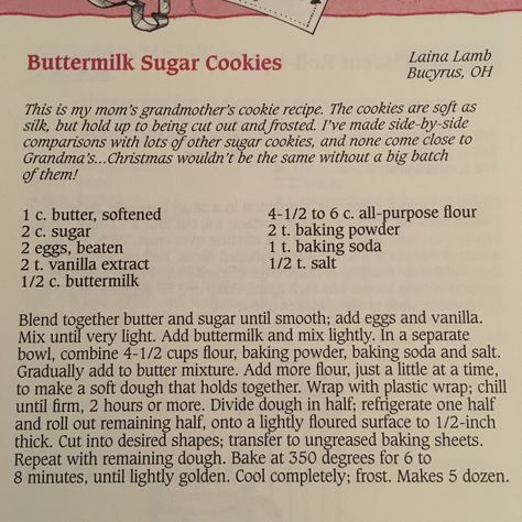 Buttermilk Sugar Cookies, Cookies Business, Goose Berry, Gooseberry Patch Recipes, Gourmet Chocolate Chip Cookies, Gooseberry Patch Cookbooks, Soft Frosted Sugar Cookies, Cookie Mixes, Chewy Sugar Cookie Recipe