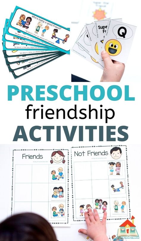 Friendship Theme Preschool Activities, Friendship Theme Preschool, Friendship Preschool Crafts, Friendship Preschool, Friendship Activities Preschool, Preschool Exercise, Teaching Friendship, Friendship Friday, Preschool Friendship