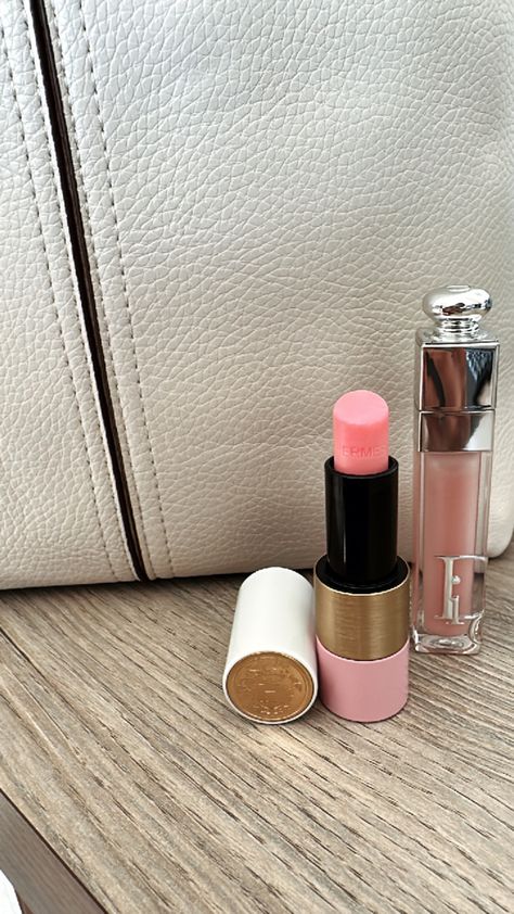 Hermes Lipstick, Hermes Makeup, Makeup Dior, Dior Lipstick, Lipstick Pink, Pink Barbie, Instagram Ideas, Aesthetic Makeup, Lipsticks