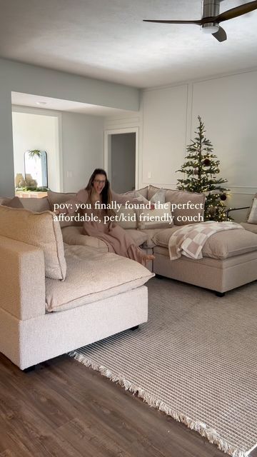 Jeanne Zamith | Organic & Neutral Home Decor on Instagram: "‼️MY DREAM (& YALLS FAVE) SECTIONAL IS $750 OFF FOR BLACK FRIDAY! We recently upgraded our living room couch with the @albanyparkhome Kova L shaped sectional (Teddy Boucle Performance Fabric), and it’s been a game-changer! My dream couch, truly 🥹 Y’all know I’m all about style and practicality (hellllooooo dogs & kids) and this sofa delivers 👏🏼👏🏼👏🏼 It’s spill proof. Literally liquid just beads right off. 😌 I’ve been using the storage ottoman to store my blankets & it’s been a game changer. Y’all it is SO GOOD!! Albany Park is having their biggest sale of the year for Black Friday!! My couch is over $750 off now until Nov 30! Up to 40% on all other designs/furniture too! Comment “SHOP” & I’ll send you a link my new Kova Sec Dream Couch, Most Comfortable Couch, Neutral Couch, L Shaped Sectional, Walker Hayes, L Sofas, Albany Park, Comfortable Couch, Neutral Home Decor