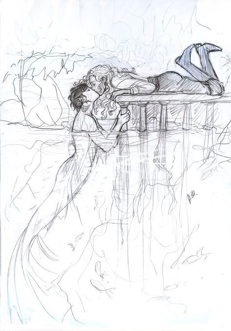 I don't know why but I love this picture so much :) Creaturi Mitice, Cartoon Kunst, Personaje Fantasy, Mermaid Drawings, Mermaids And Mermen, Sketchbook Art, Percabeth, Arte Fantasy, Mermaid Art