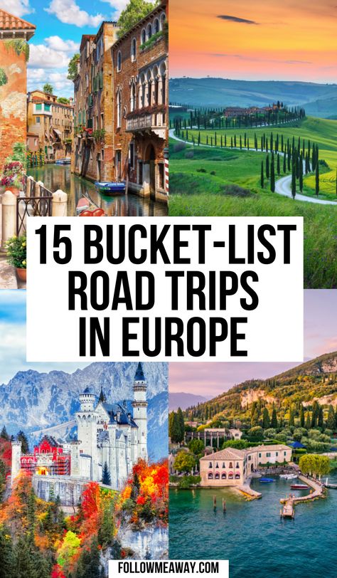 Best European Road Trips, Europe Road Trip, Trips In Europe, Pose Portrait, European Road Trip, Road Trip Europe, Road Trip Routes, Europe Itineraries, American Road Trip