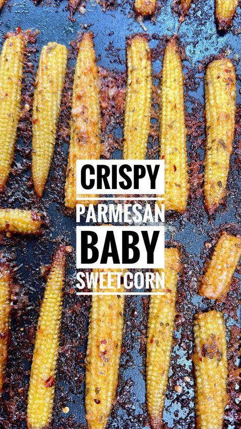 Crispy Parmesan Baby Sweetcorn Recipe https://resepmamiku.com/en/crispy-parmesan-baby-sweetcorn-whenmeateatsveg Crispy Baby Corn Recipe, Rice Curry, Sweet Corn Recipes, Trying Your Best, Roasted Shallots, Cheesy Corn, Baby Corn, Cheese Crust, Baked Corn