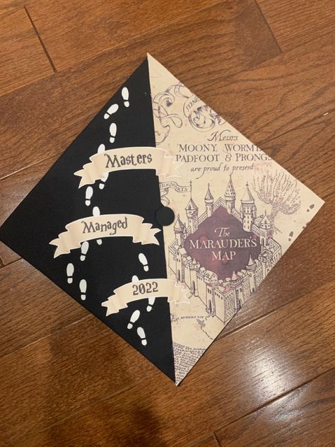 Graduate Cap Decoration, Motley Crue Graduation Cap, Darth Vader Graduation Cap, Mischief Managed Grad Cap, Design For Graduation Cap, Cap Decoration Graduation Harry Potter, Graduation Cap Ideas Harry Potter, Grad Cap Designs Masters, Brooklyn 99 Graduation Cap