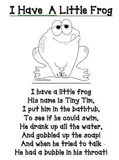 short poems for kids - Google Search Frog Poem, Preschool Poems, Circle Time Songs, Childrens Poems, Kindergarten Songs, Classroom Songs, Songs For Toddlers, Frog Theme, School Songs