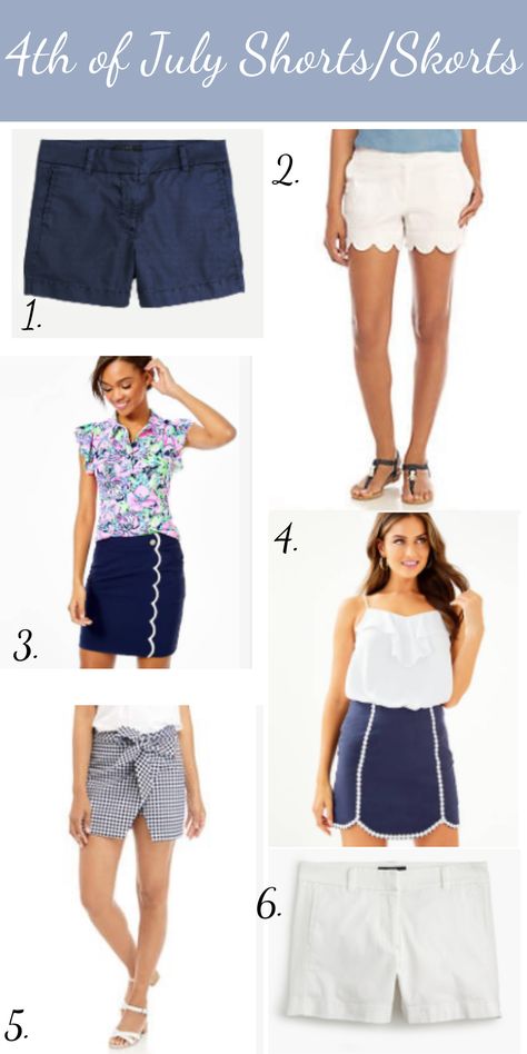 Preppy blogger Palmettos & Pineapples shares classic summer shorts and skorts that would be perfect for your 4th of July celebration. Featured preppy brands are Lilly Pulitzer, J.Crew, and Crown & Ivy #SummerStyle #SummerWardrobe Preppy 4th Of July, Preppy Brands, 4th Of July Celebration, Summer Reading, Skorts, Summer Activities, Summer Shorts, Summer Wardrobe, Summer Vibes