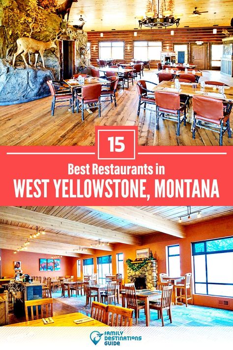 Best Places To Eat In West Yellowstone, West Yellowstone Montana Things To Do, Yellowstone Honeymoon, Yellowstone Restaurants, West Yellowstone Restaurants, Jackson Hole Wyoming Winter, Yellowstone Vacation Planning, Victor Idaho, Montana Travel Guide