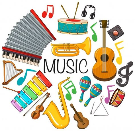 Different kinds of musical instruments F... | Premium Vector #Freepik #vector #background #music #cartoon #art Bible Verses About Music, Music Cartoon, Music Drawings, Music Festival Poster, Ukulele Chords, Orff, Music Class, Jazz Music, Music Room