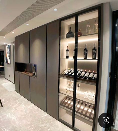 Wine Room Design, Home Bar Cabinet, Home Bar Rooms, Kitchen Design White, Home Wine Cellars, Latest Bathroom, Wine Cellar Design, Cellar Design, Home Bar Designs