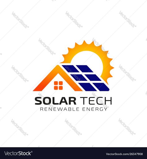 Solar Energy Logo Design, Solar Panel Logo, Energy Logo Design, Solar Logo, Sun Solar, Energy Logo, Tech Logo, Line Sketch, Logo Design Template